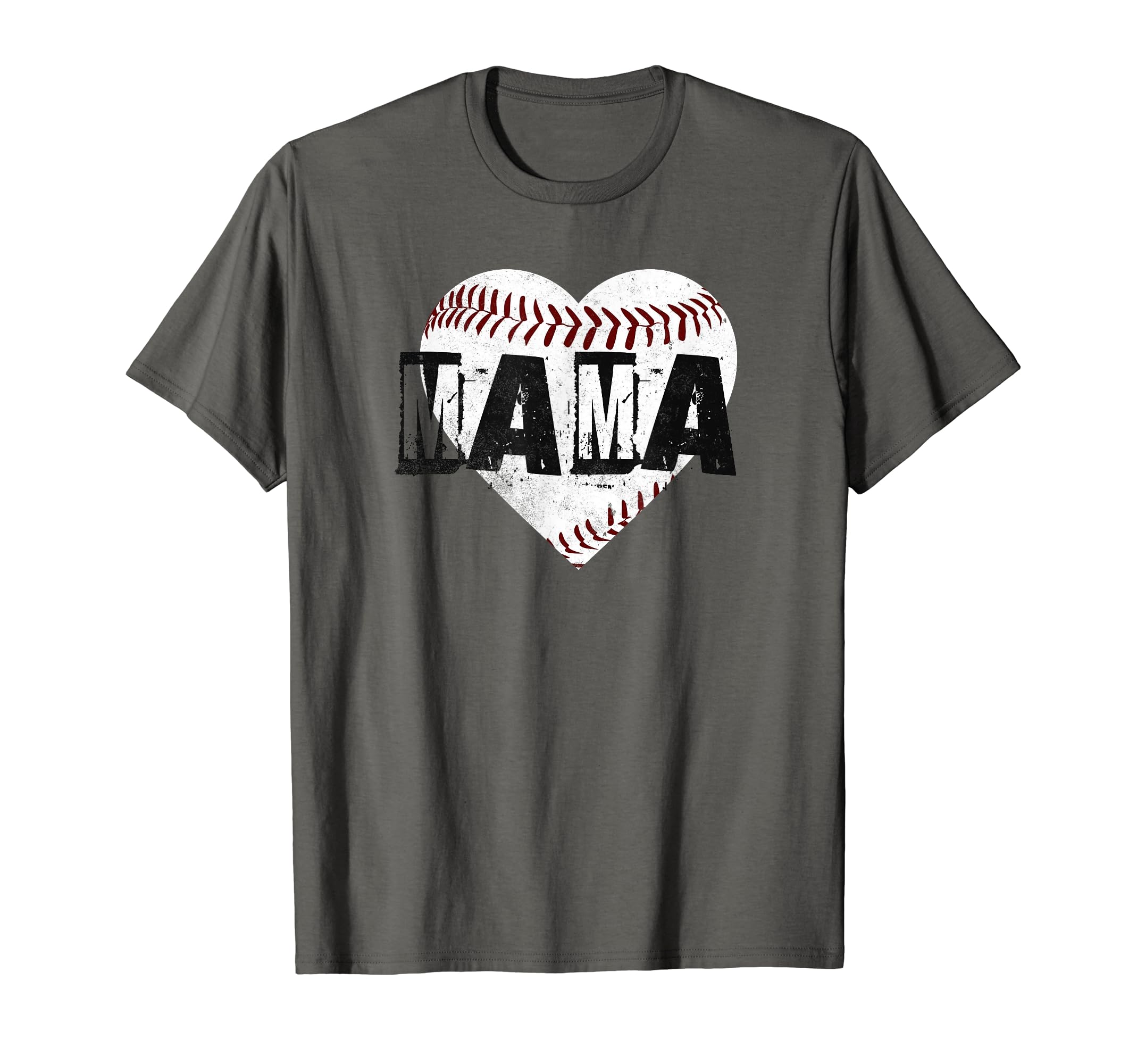 Baseball Mama Heart T-Shirt - Trendy Graphic for Adults - T-Shirt, Sweatshirt, Hoodie