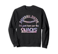 Im Just Here Snacks Tie Dye Funny Sweatshirt - Aesthetic Graphic Unisex - T-Shirt, Sweatshirt, Hoodie