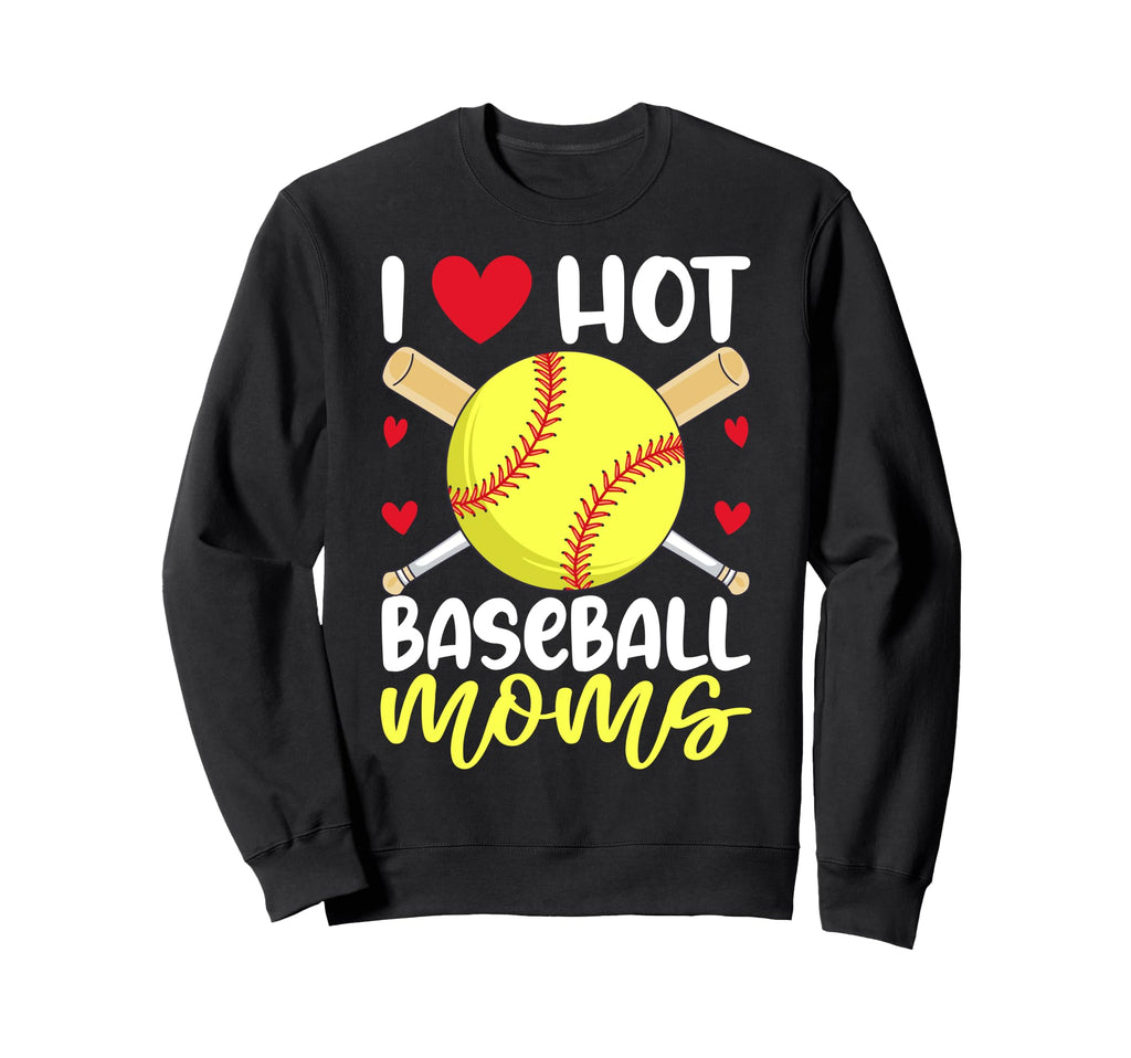 Colorful Baseball Inspired Moms Sweatshirt - Fun Novelty Design for Adults - T-Shirt, Sweatshirt, Hoodie
