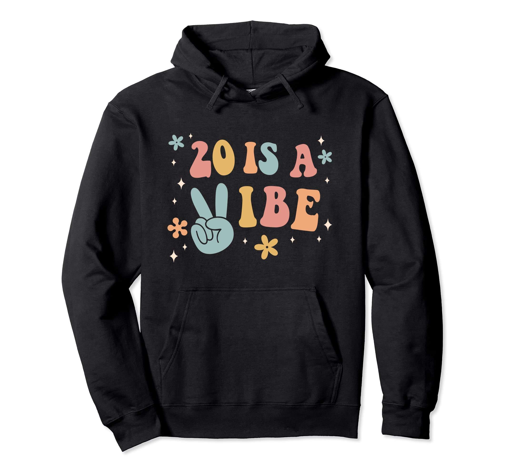 20 Is Vibe 20Th Birthday Party Twenty Hoodie - Trendy Graphic Men Women - T-Shirt, Sweatshirt, Hoodie