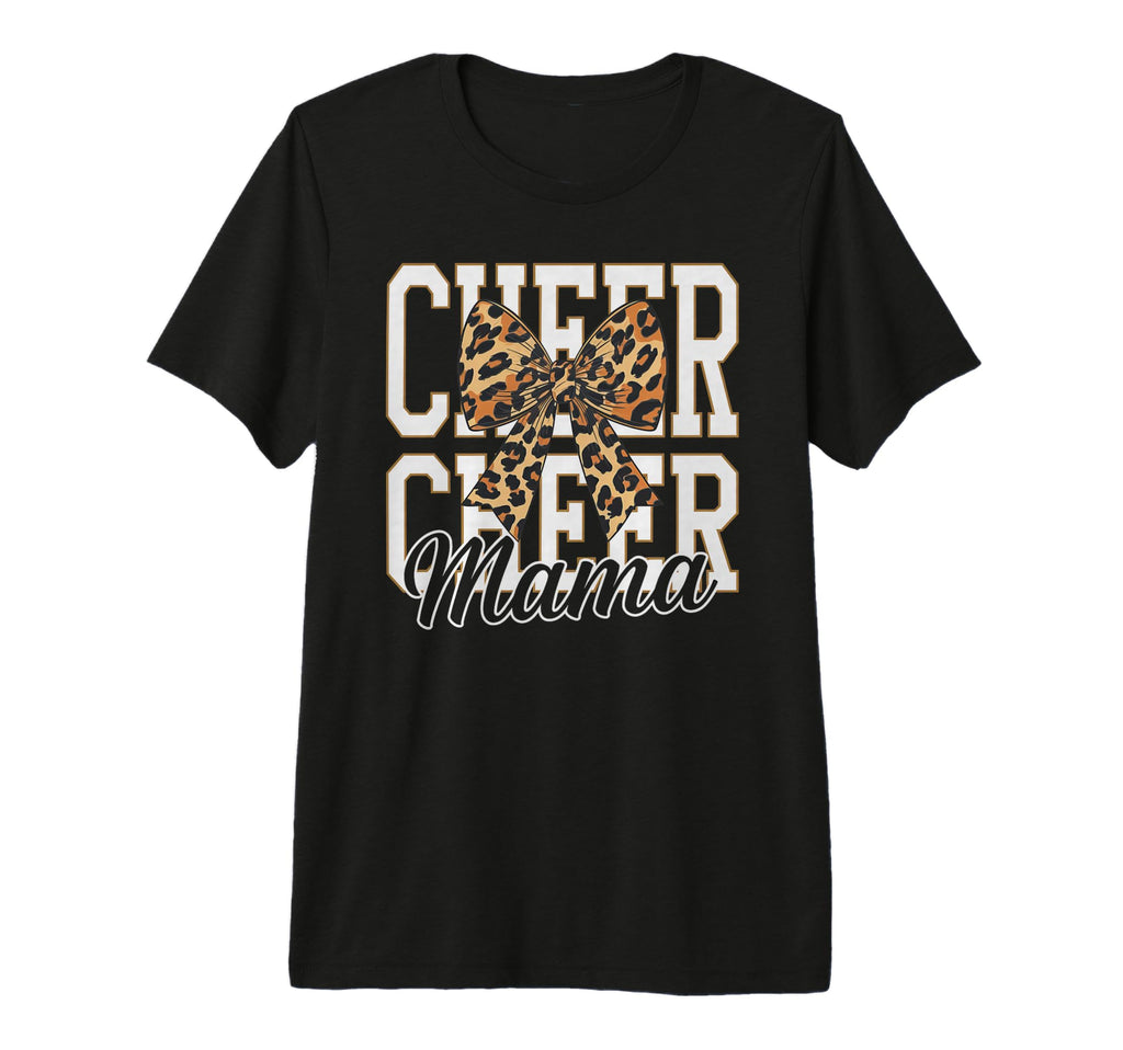 Cheer Mom Mother Bow Cheerleader T-Shirt - Minimalist Print for Adults - T-Shirt, Sweatshirt, Hoodie
