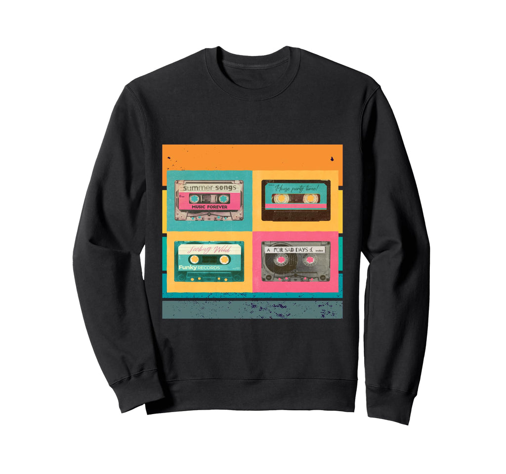 Music Lovers Cassette Good Days Sweatshirt - Novelty Apparel Men Women - T-Shirt, Sweatshirt, Hoodie