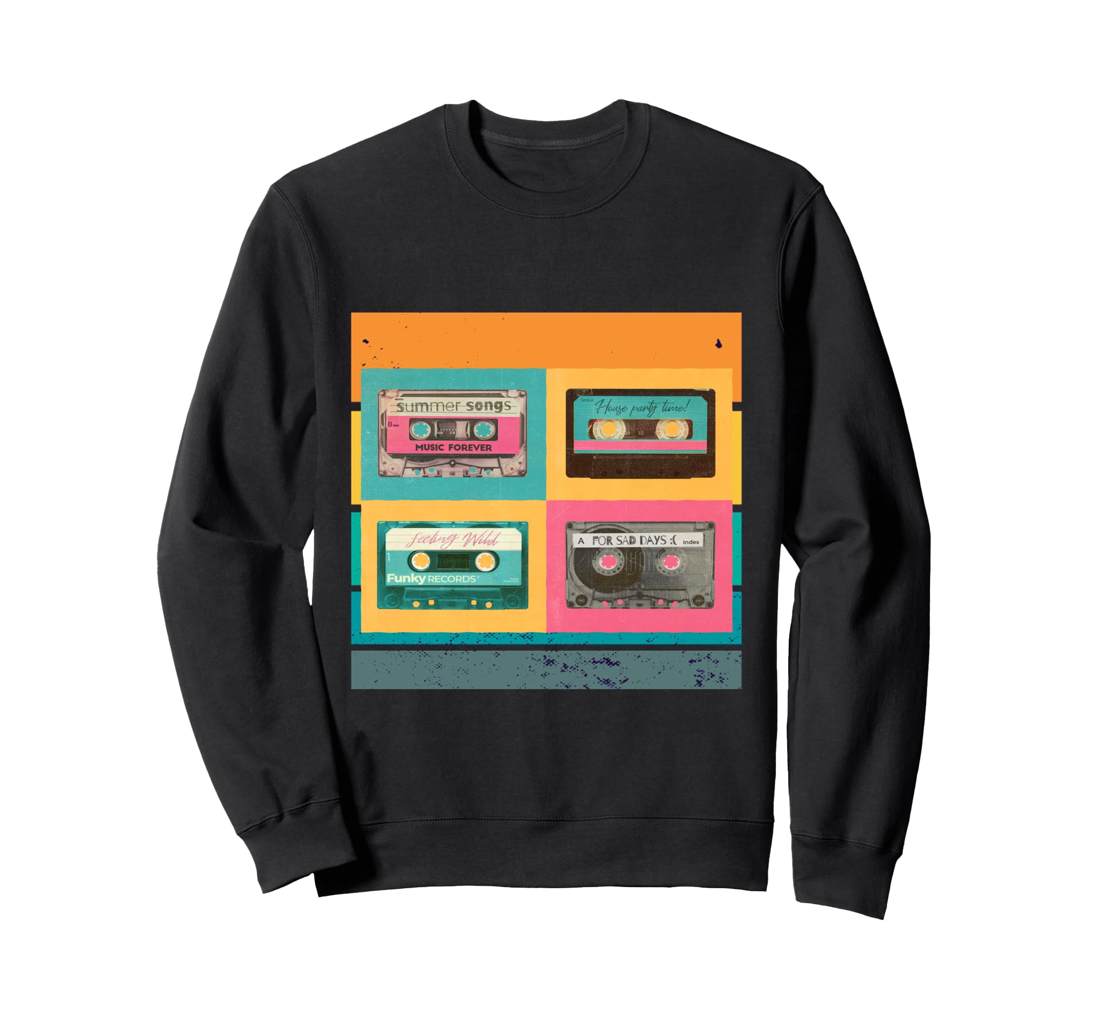 Music Lovers Cassette Good Days Sweatshirt - Novelty Apparel Men Women - T-Shirt, Sweatshirt, Hoodie
