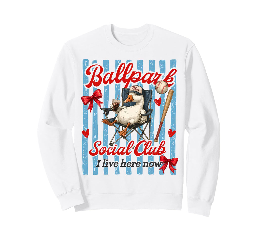 Ballpark Social Club I Live Sweatshirt - Casual Everyday Wear Men Women - T-Shirt, Sweatshirt, Hoodie