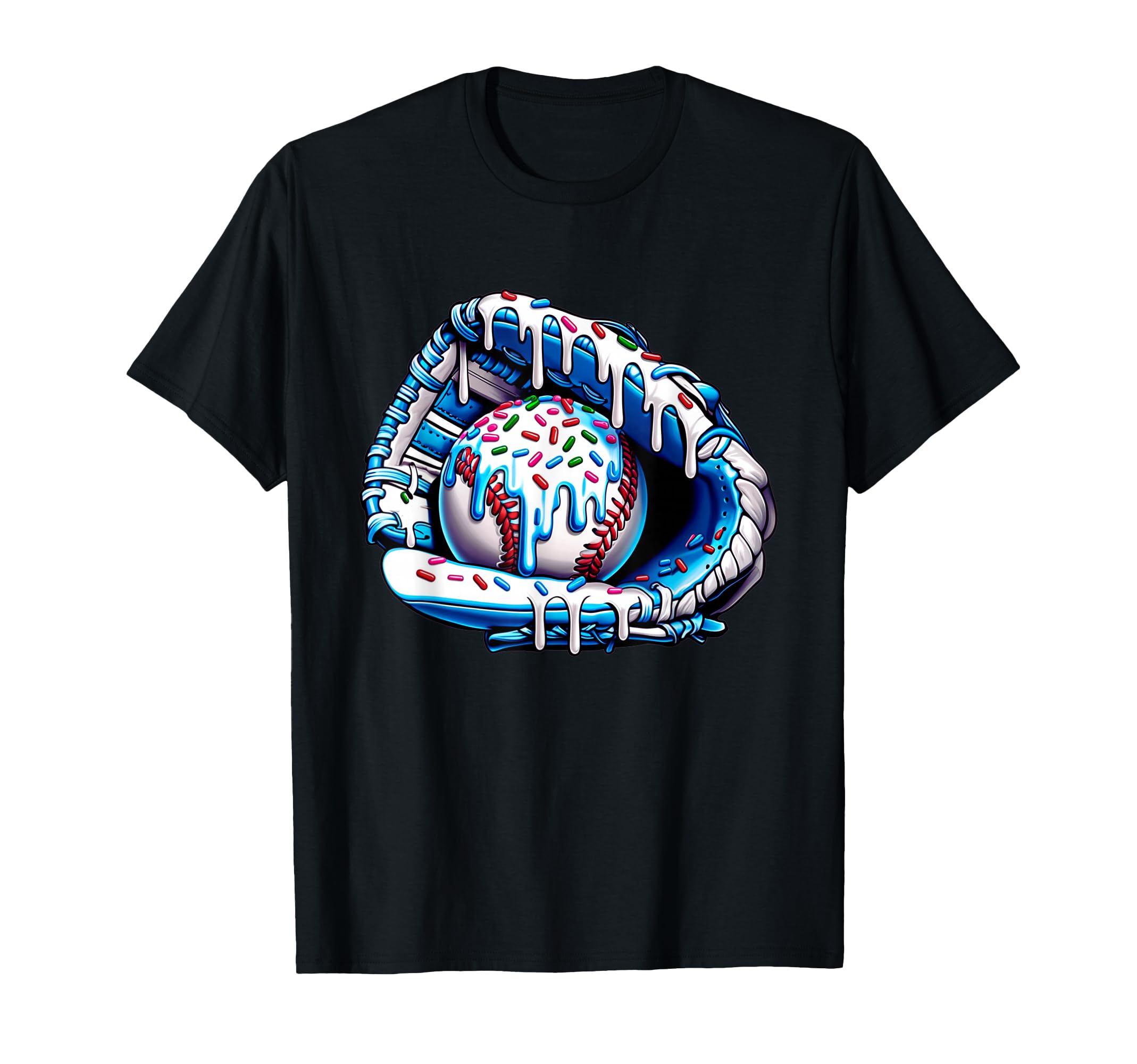 Ice Cream Drip Baseball Stuff Baseball T-Shirt - Trendy Graphic Men Women - T-Shirt, Sweatshirt, Hoodie