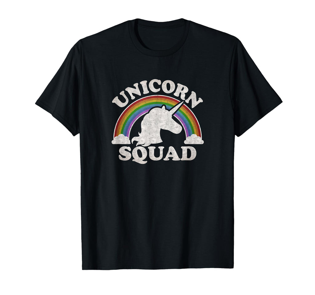 Rainbow Clouds Unicorn Squad T-Shirt - Aesthetic Graphic for Adults - T-Shirt, Sweatshirt, Hoodie