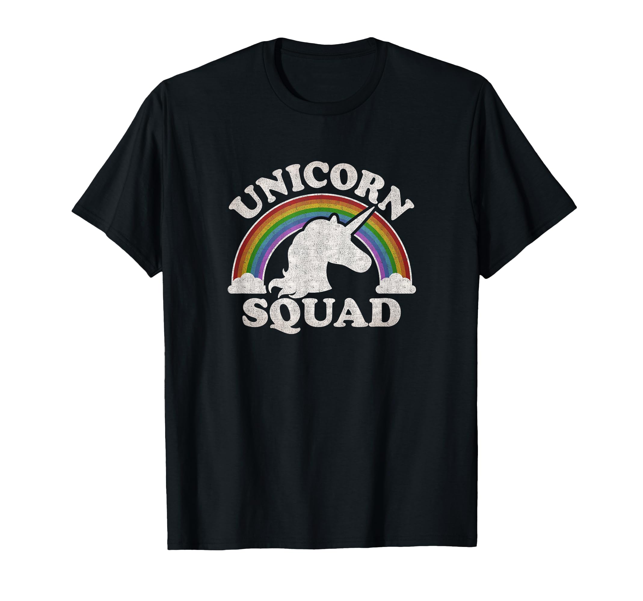 Rainbow Clouds Unicorn Squad T-Shirt - Aesthetic Graphic for Adults - T-Shirt, Sweatshirt, Hoodie