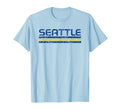 Seattle Washington Weathered Stripe T-Shirt - Fun Novelty Design for Adults - T-Shirt, Sweatshirt, Hoodie