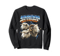Sheep 80S Funny Farmer Sheep 90S Sweatshirt - Trendy Graphic for Adults - T-Shirt, Sweatshirt, Hoodie