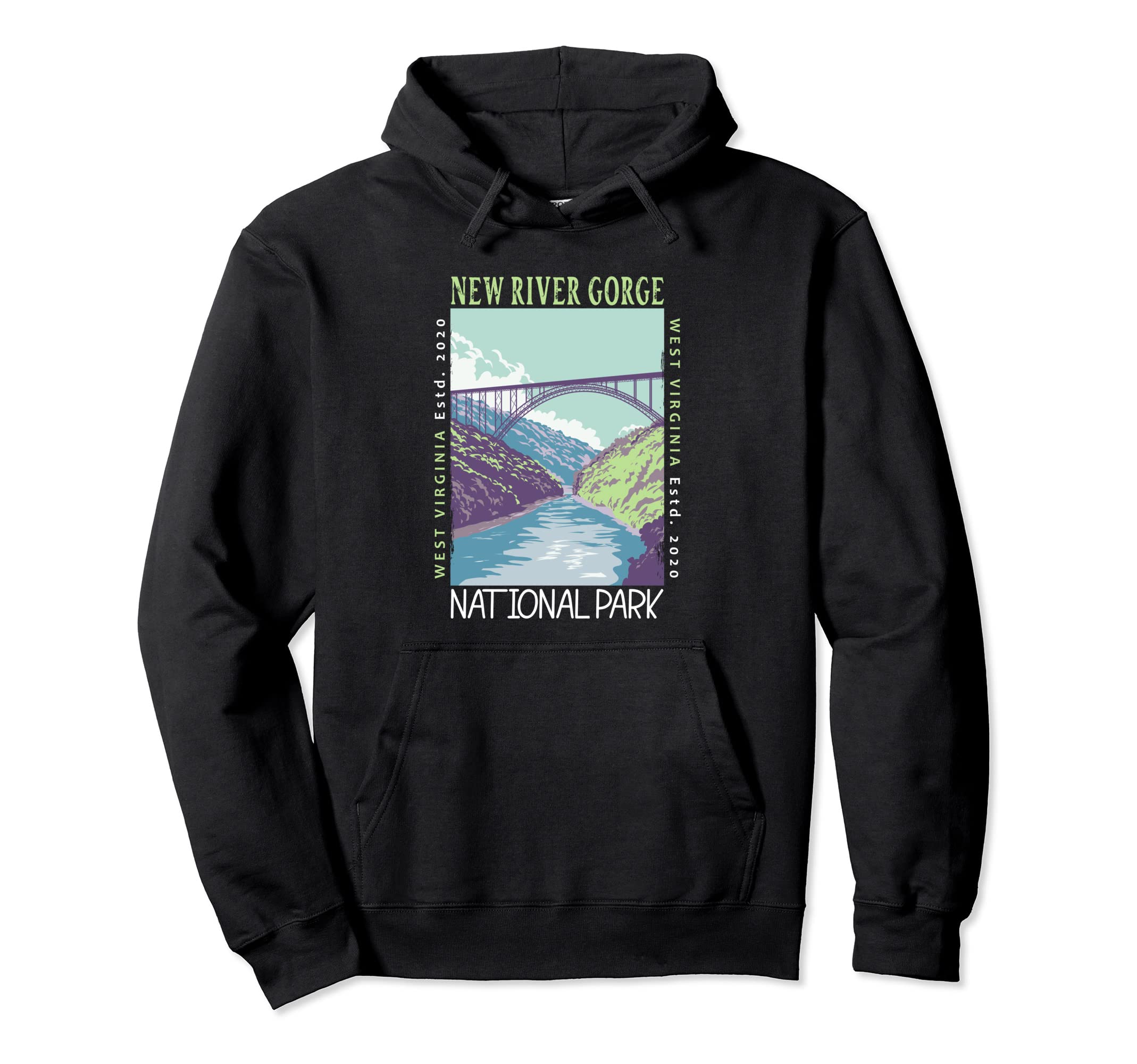 New River Gorge National Park Bridge Hoodie - Novelty Apparel Men Women - T-Shirt, Sweatshirt, Hoodie