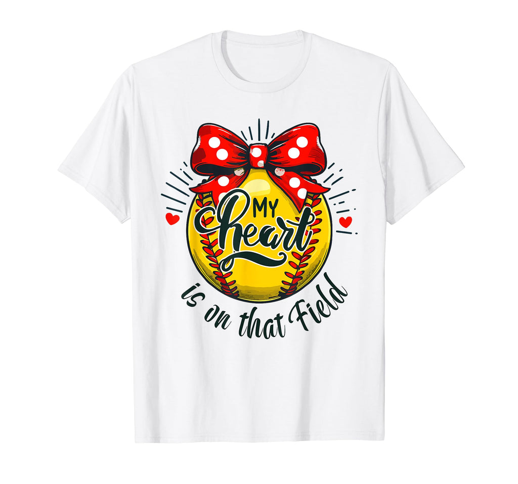 My Heart Is That Field Baseball T-Shirt - Graphic Print for Adults - T-Shirt, Sweatshirt, Hoodie