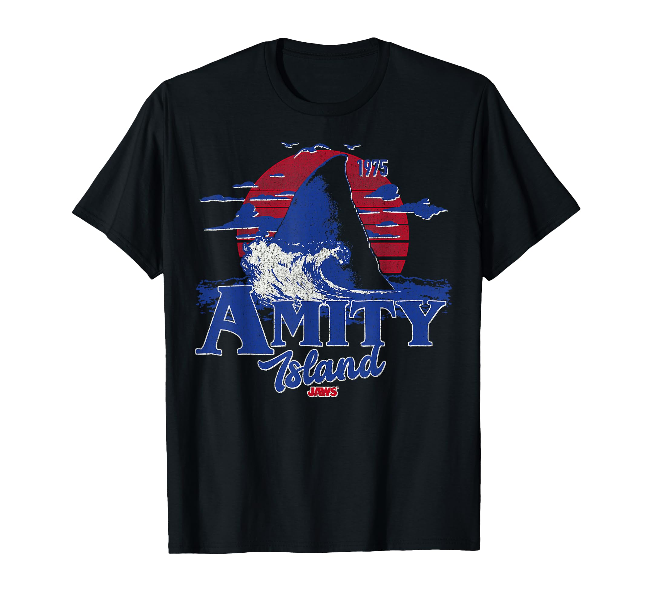 Jaws Sunset Fin T-Shirt - Novelty Apparel Men Women - T-Shirt, Sweatshirt, Hoodie