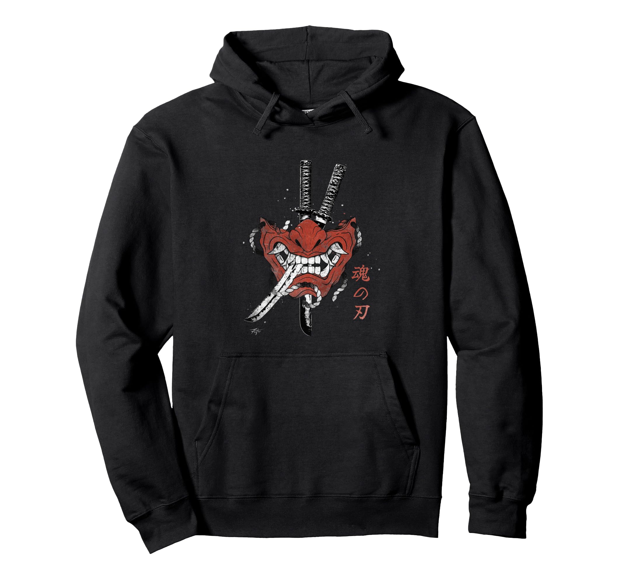 Samurai Sword Spirit Japanese Vaporwave Hoodie - Trendy Graphic Men Women - T-Shirt, Sweatshirt, Hoodie