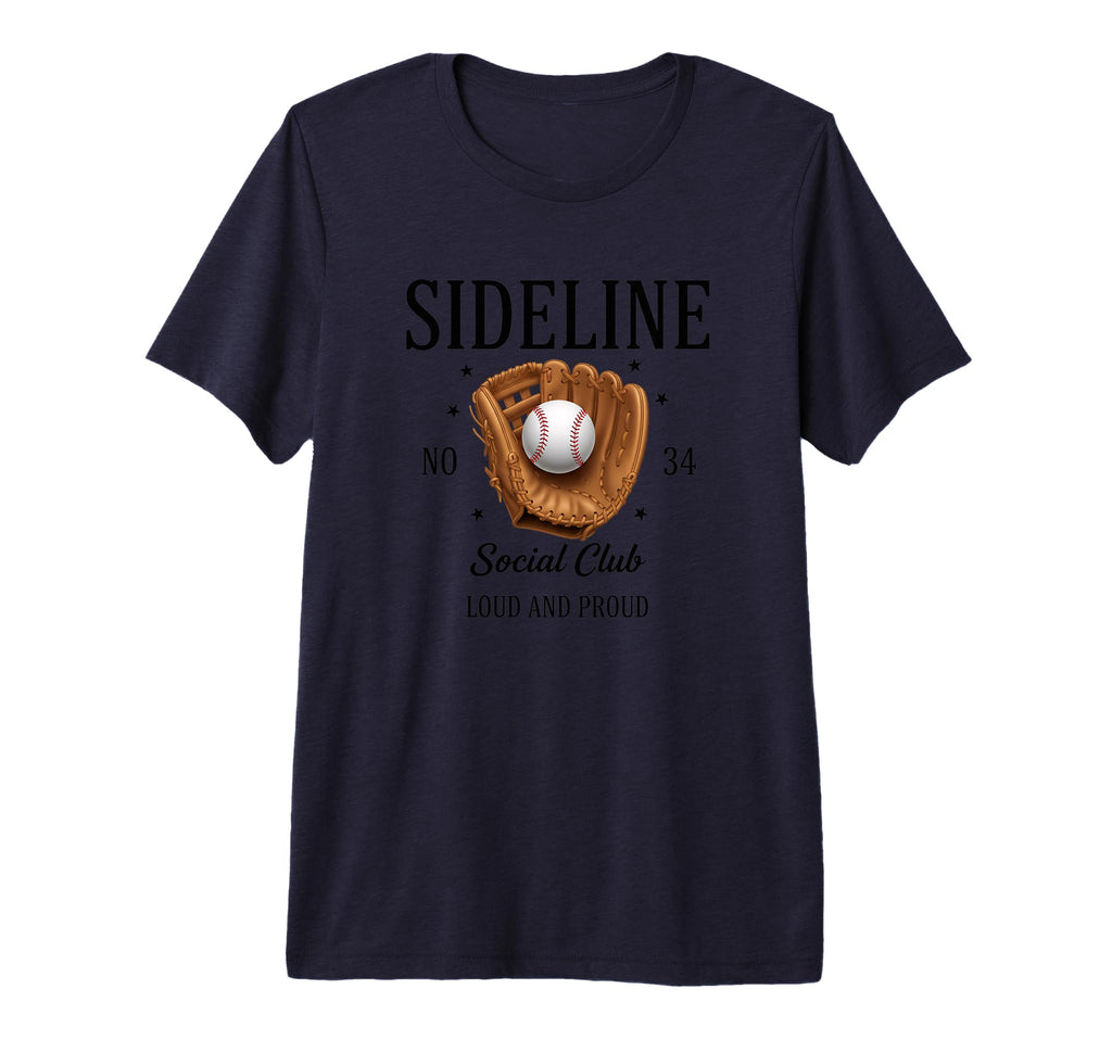 Sideline Social Club Loud And Proud T-Shirt - Minimalist Print Men Women - T-Shirt, Sweatshirt, Hoodie