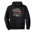 Raised Old School Hip Hop Cassette Hoodie - Fun Novelty Design Unisex - T-Shirt, Sweatshirt, Hoodie