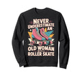 Old Roller Skate Roller Sweatshirt - Casual Everyday Wear Men Women - T-Shirt, Sweatshirt, Hoodie