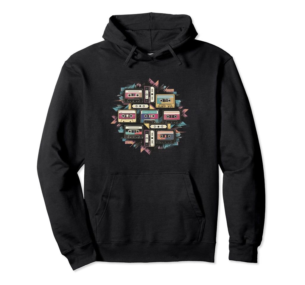 80S Cassette Cassette Tape 80S Fan Hoodie - Trendy Graphic Men Women - T-Shirt, Sweatshirt, Hoodie