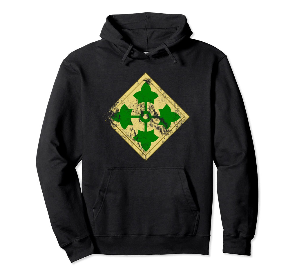 4Th Infantry Division Patch 4Th Id Hoodie - Fun Novelty Design Unisex - T-Shirt, Sweatshirt, Hoodie
