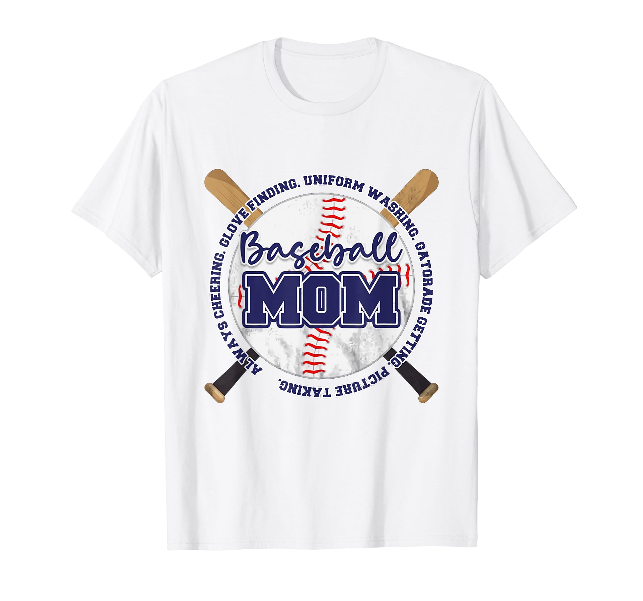 Ball Mom Baseball Softball Mama Mothers T-Shirt - Novelty Apparel Unisex - T-Shirt, Sweatshirt, Hoodie