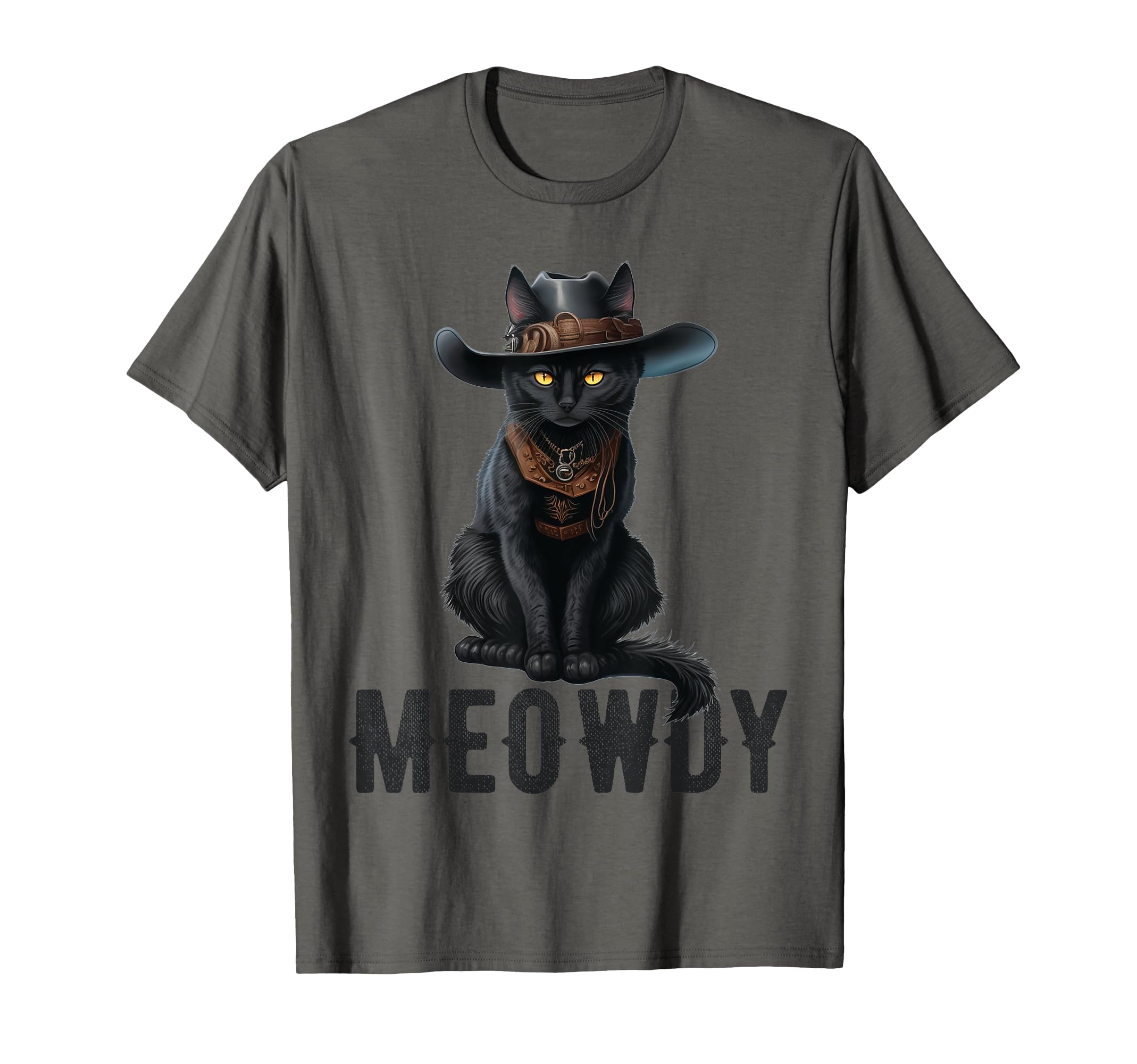 Meowdy Funny Cat Country Music Kitten T-Shirt - Trendy Graphic for Adults - T-Shirt, Sweatshirt, Hoodie