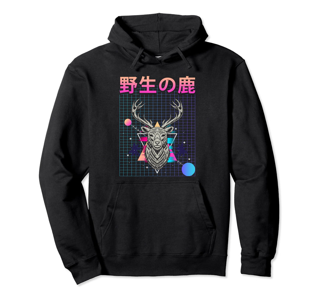 Japanese Vaporwave Animals Japan Hoodie - Fun Novelty Design Unisex - T-Shirt, Sweatshirt, Hoodie