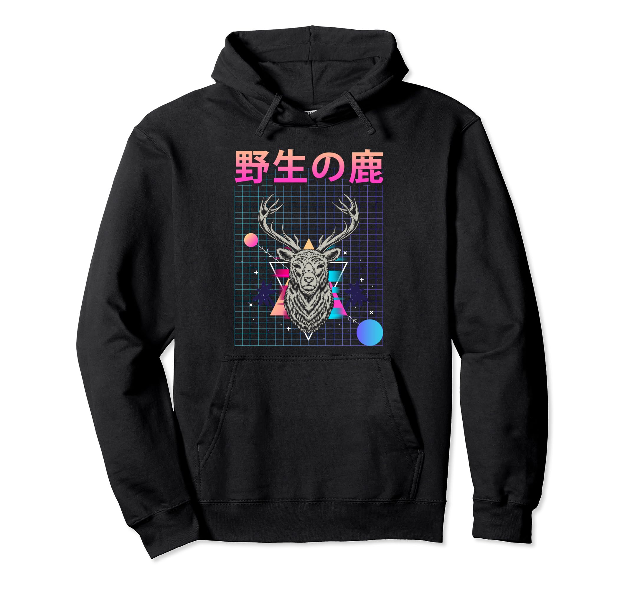 Japanese Vaporwave Animals Japan Hoodie - Fun Novelty Design Unisex - T-Shirt, Sweatshirt, Hoodie