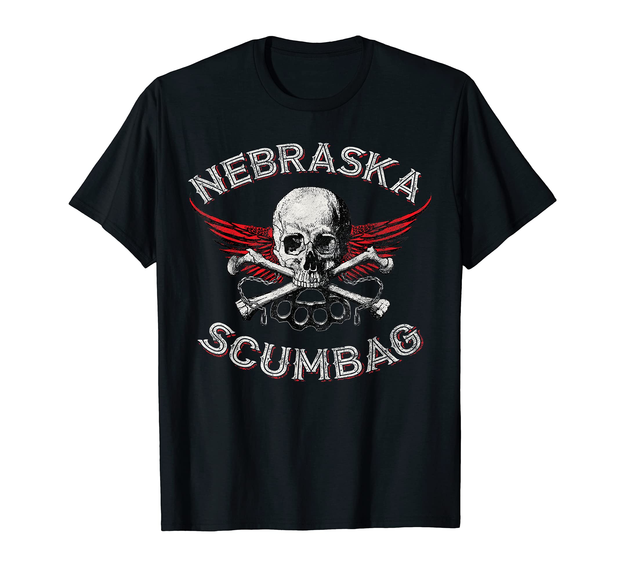 Funny Nebraska Scumbag Distressed T-Shirt - Trendy Graphic for Adults - T-Shirt, Sweatshirt, Hoodie