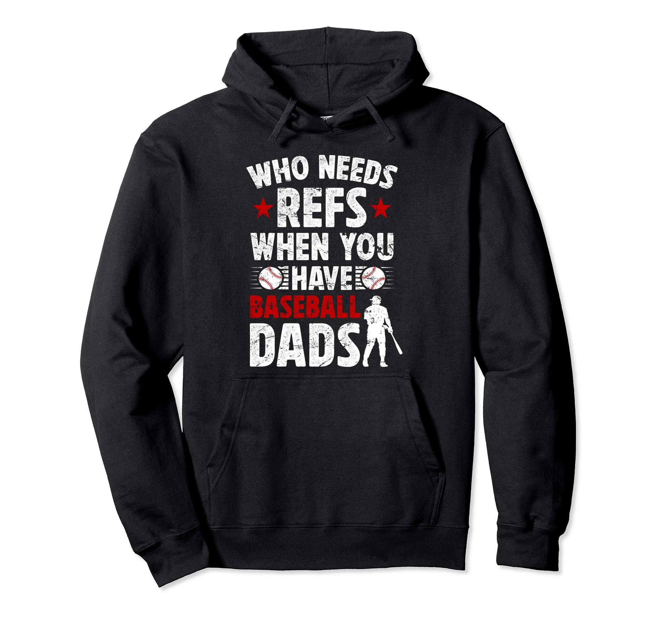 Baseball Dad Funny Father Baseball Hoodie - Fun Novelty Design for Adults - T-Shirt, Sweatshirt, Hoodie