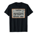 Distressed Caution Manatee Area Sign T-Shirt - Minimalist Print Men Women - T-Shirt, Sweatshirt, Hoodie