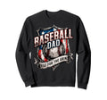 Funny Usa Patriotic Baseball Fathers Sweatshirt - Aesthetic Graphic Unisex - T-Shirt, Sweatshirt, Hoodie