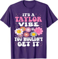 Girl Retro Taylor First Name Personalized Groovy - Adult & Kids T-Shirts, Sweatshirts & Hoodies apparel design preview 1