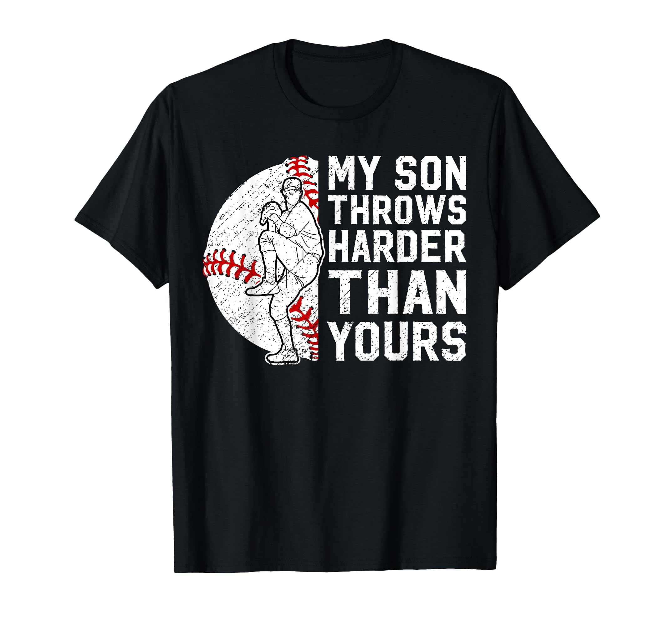 Proud Baseball Pitcher Mom Baseball T-Shirt - Streetwear Style Men Women - T-Shirt, Sweatshirt, Hoodie