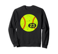 Softball Sport 23 Jersey Number Sweatshirt - Unique Graphic Unisex - T-Shirt, Sweatshirt, Hoodie
