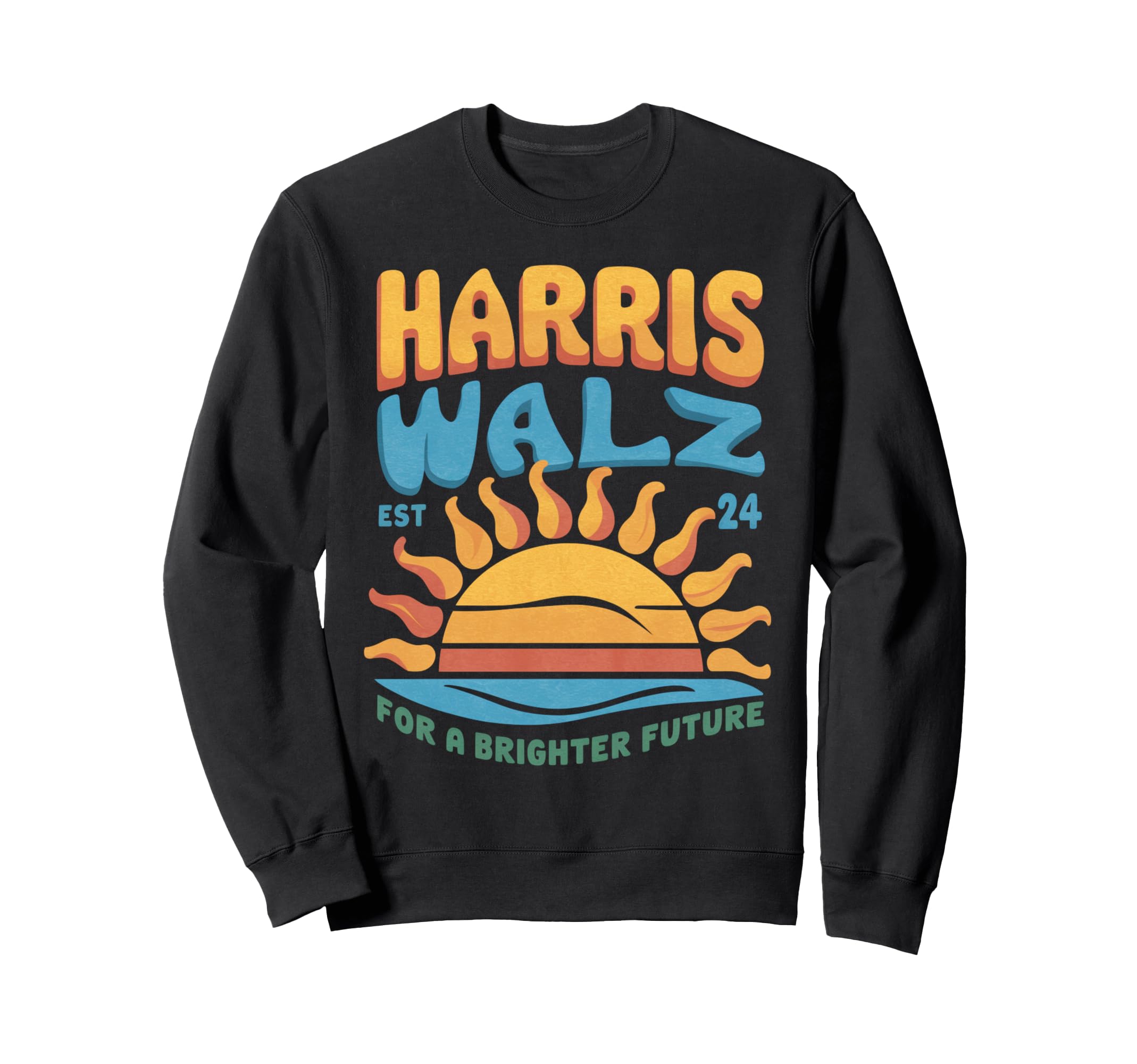 Harriz Walz 2024 President Sweatshirt - Fun Novelty Design for Adults - T-Shirt, Sweatshirt, Hoodie