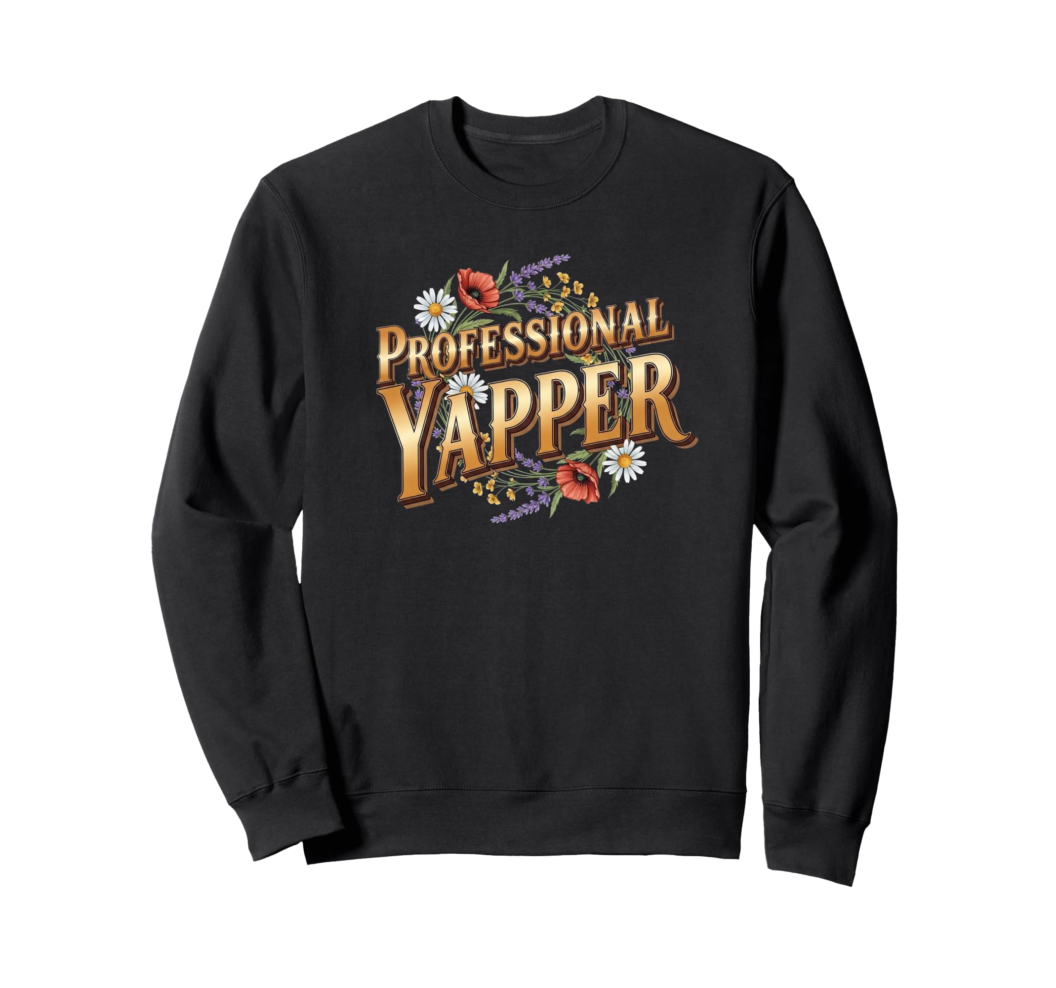 Professional Yapper Funny Y2K Merme Sweatshirt - Minimalist Print Men Women - T-Shirt, Sweatshirt, Hoodie