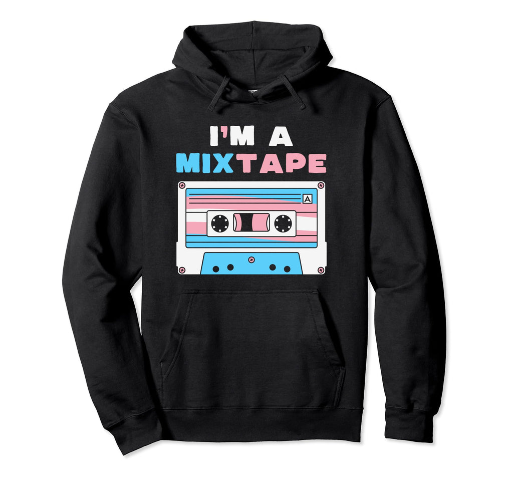 Im Mixtape Transgender Flag Cassette Hoodie - Streetwear Style Men Women - T-Shirt, Sweatshirt, Hoodie