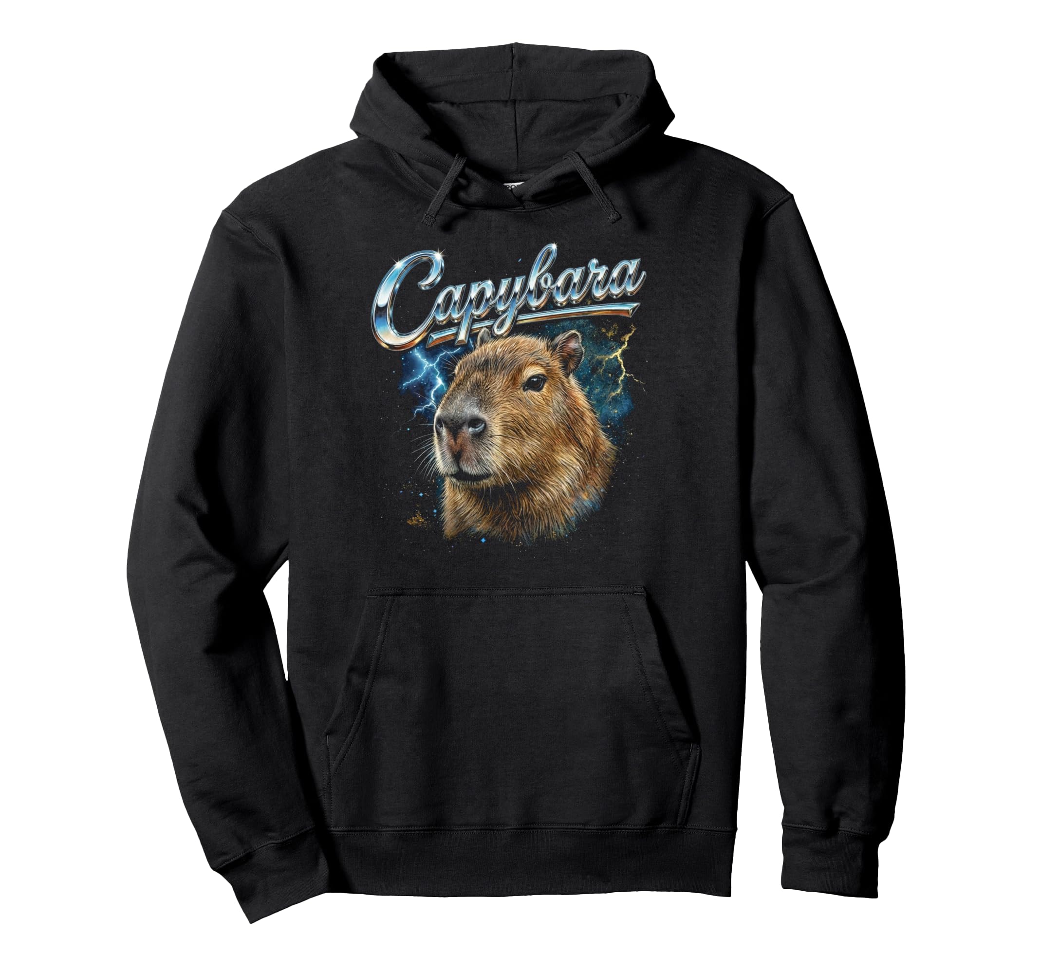 Capybara 90S Funny Capybara 80S Hoodie - Streetwear Style for Adults - T-Shirt, Sweatshirt, Hoodie