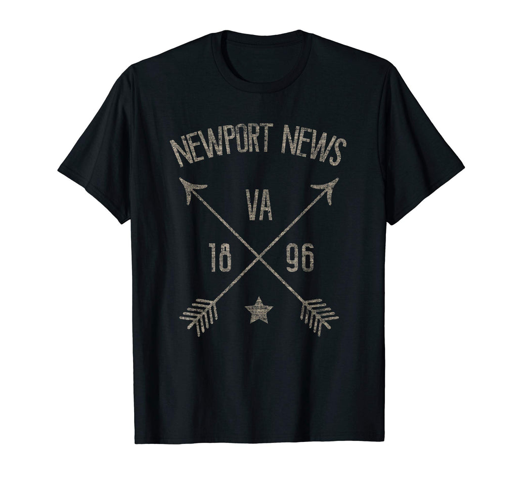 Newport News Va Distressed Home T-Shirt - Fun Novelty Design for Adults - T-Shirt, Sweatshirt, Hoodie