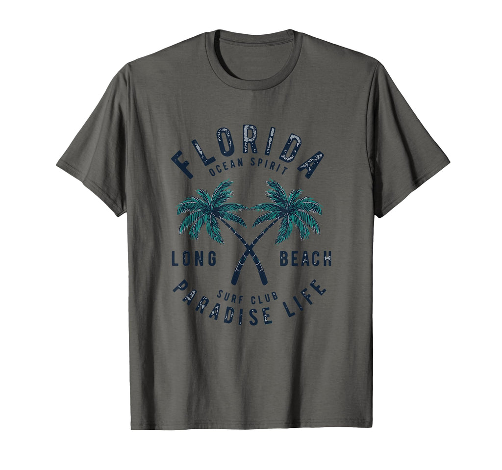Florida Long Beach Surf Club T-Shirt - Fun Novelty Design Men Women - T-Shirt, Sweatshirt, Hoodie
