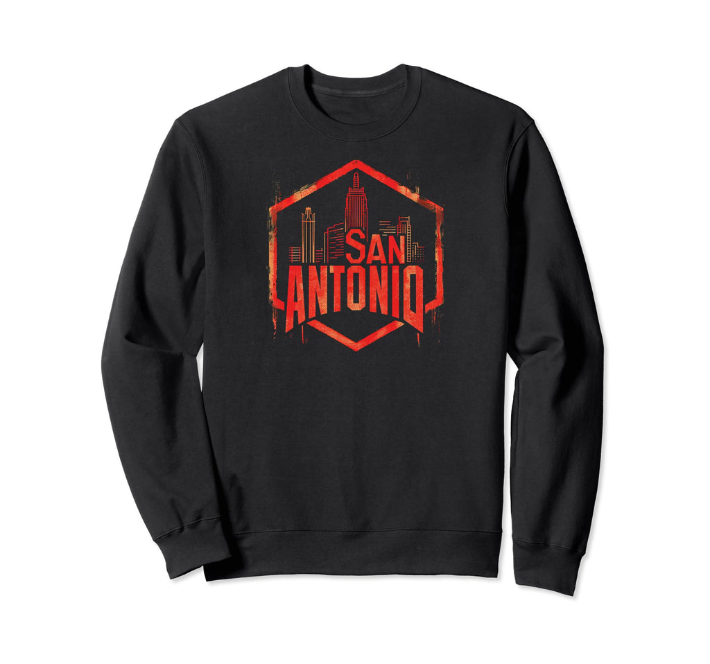 San Antonio Grit 90S Grunge Sweatshirt - Casual Everyday Wear Unisex - T-Shirt, Sweatshirt, Hoodie
