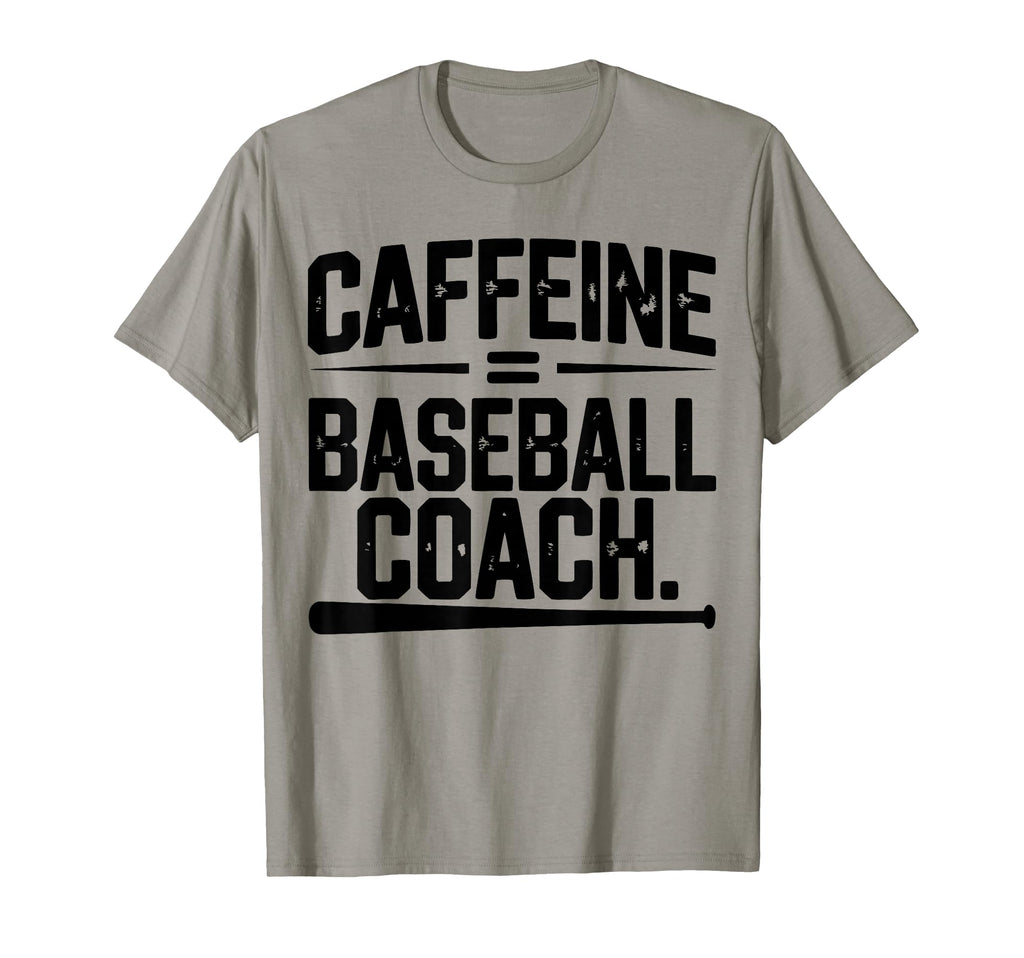 Baseball Coach Coffee T-Shirt - Unique Graphic Men Women - T-Shirt, Sweatshirt, Hoodie