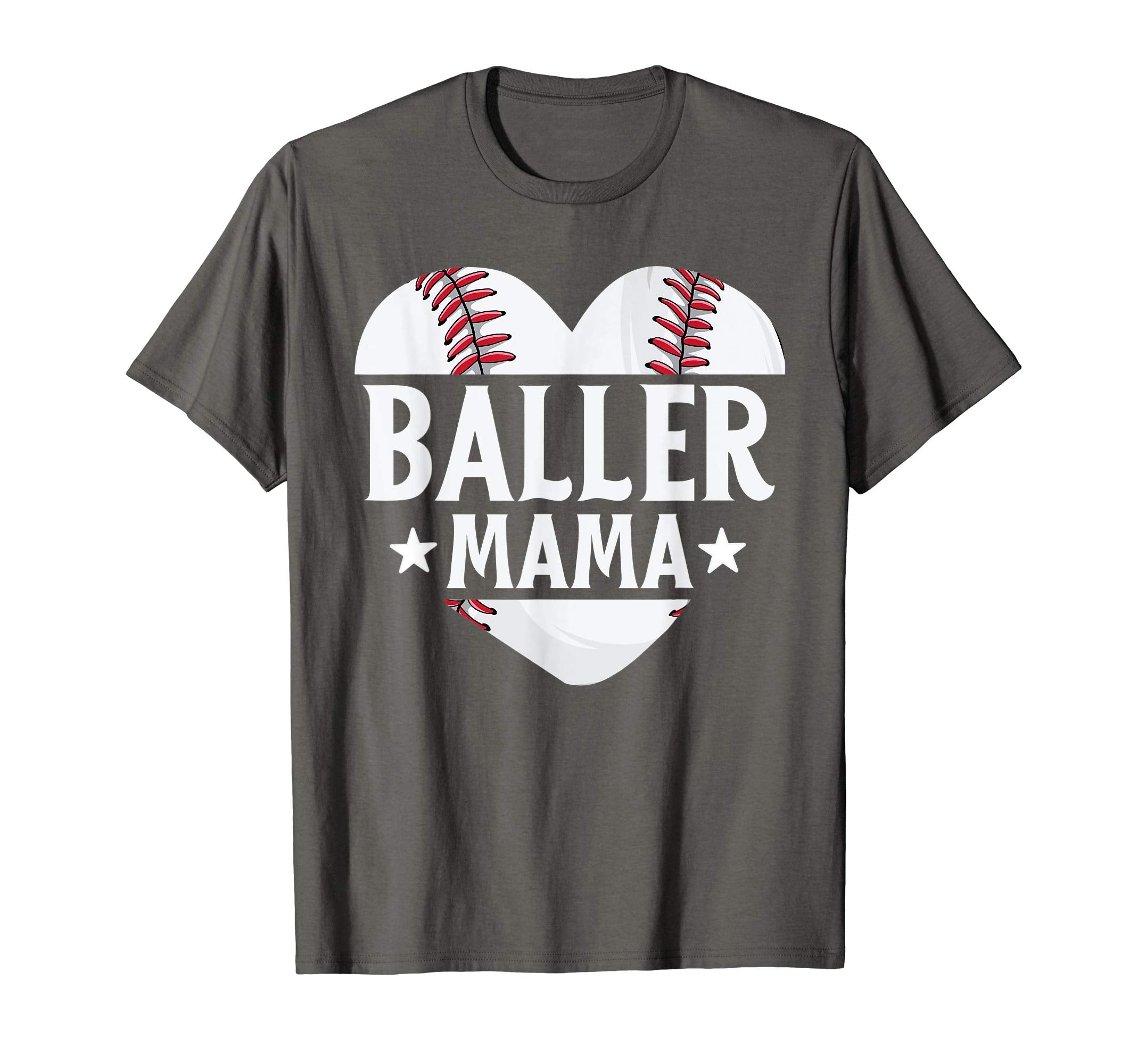 Mom Baseball Shirts Baller Mama Mothers T-Shirt - Custom Art Print Unisex - T-Shirt, Sweatshirt, Hoodie