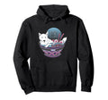 Vaporwave Ramen Wolf Kanji Japanese Hoodie - Novelty Apparel for Adults - T-Shirt, Sweatshirt, Hoodie