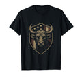 American Flag Bull Patriotic Cowboy T-Shirt - Trendy Graphic Unisex - T-Shirt, Sweatshirt, Hoodie
