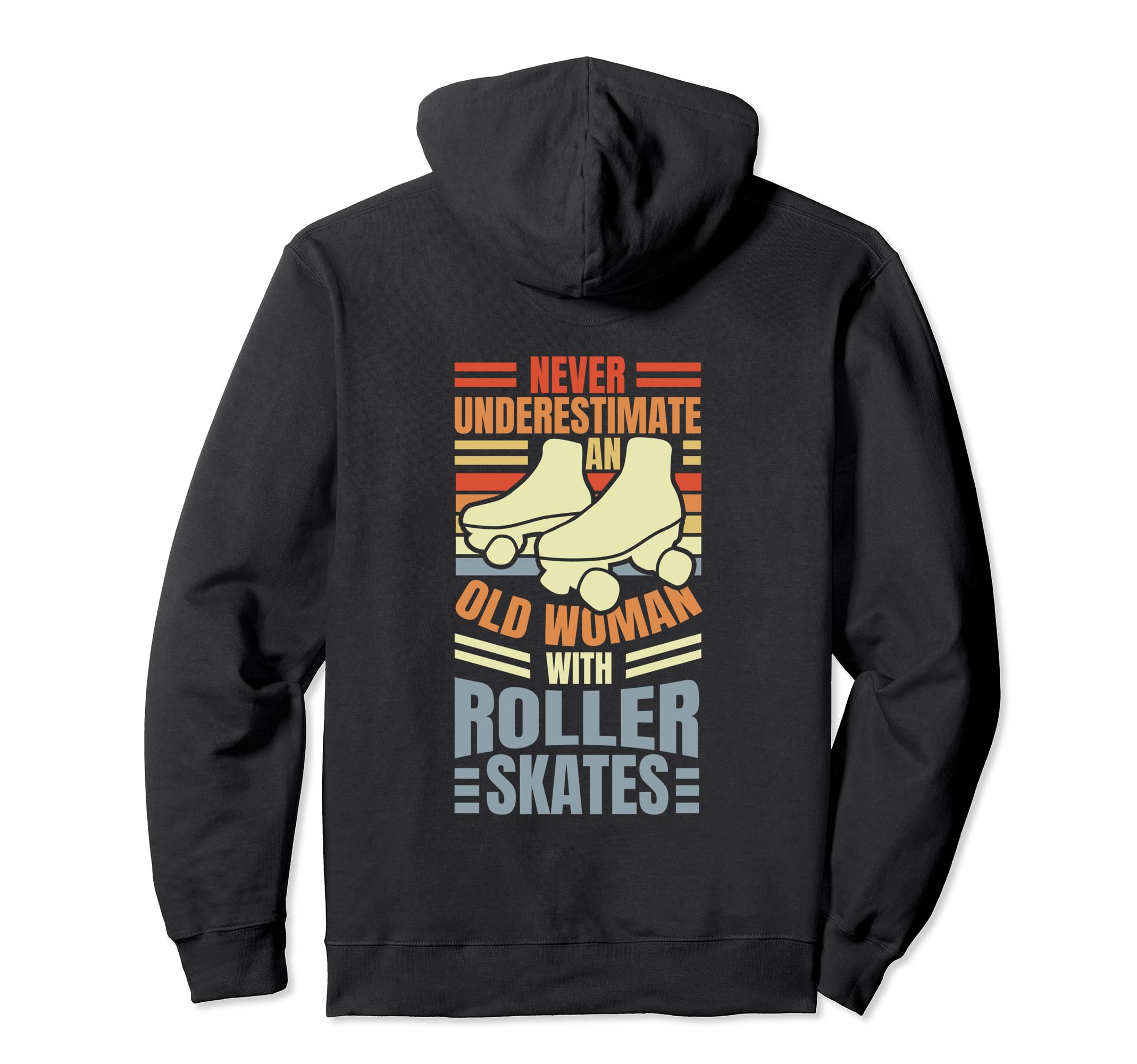 Old Roller Skates Roller Skater Hoodie - Unique Graphic Men Women - T-Shirt, Sweatshirt, Hoodie