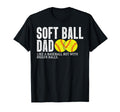 Softball Dad Like Baseball But Bigger T-Shirt - Minimalist Print Unisex - T-Shirt, Sweatshirt, Hoodie