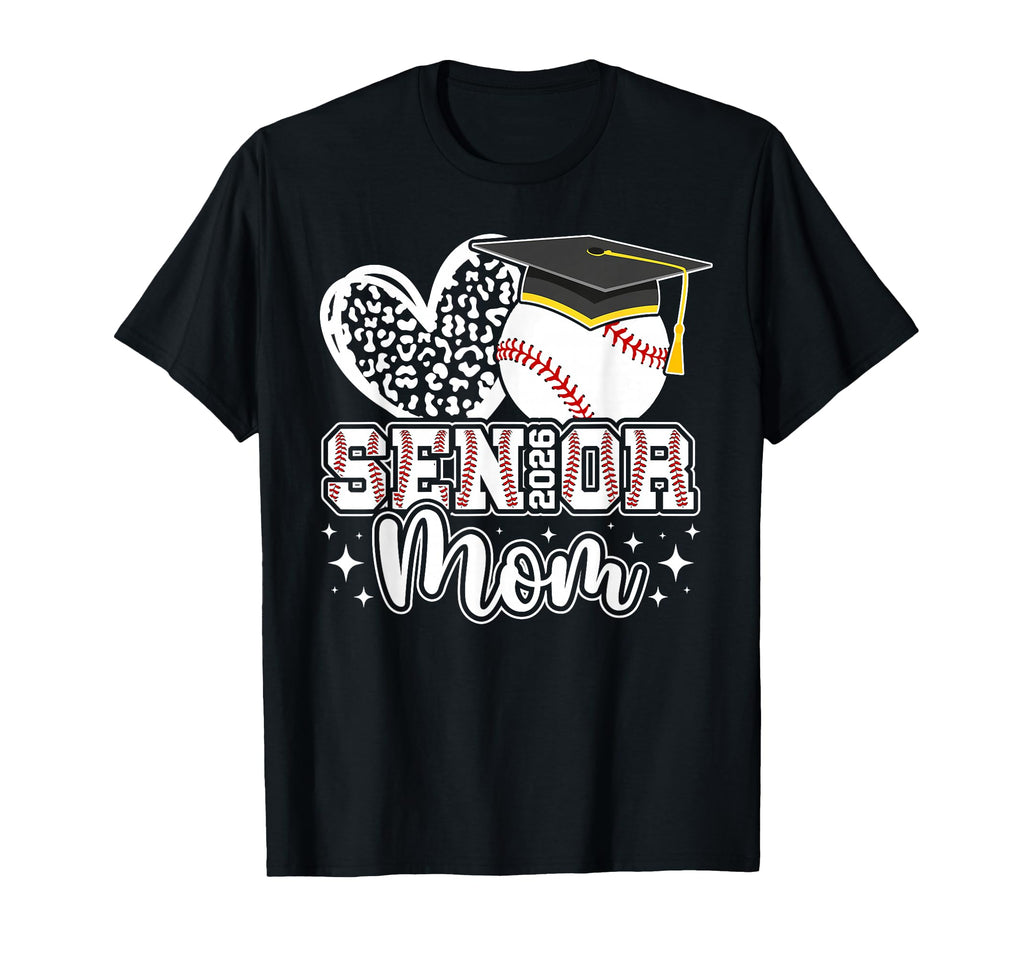 Baseball Senior Mom 2026 Baseball T-Shirt - Aesthetic Graphic for Adults - T-Shirt, Sweatshirt, Hoodie