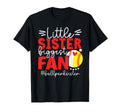 Little Sister Biggest Fan Softball T-Shirt - Minimalist Print for Adults - T-Shirt, Sweatshirt, Hoodie