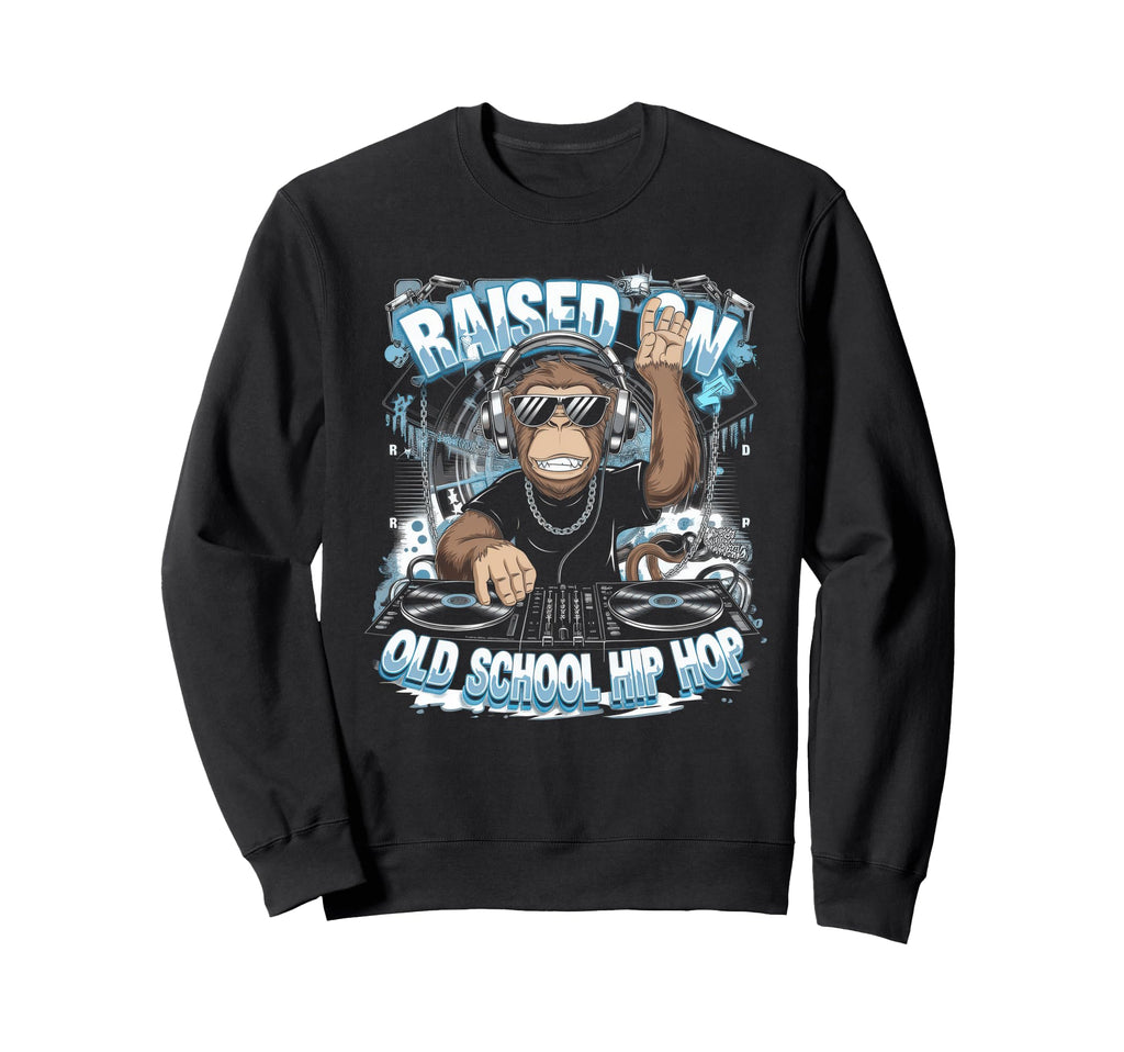Raised Old School Graffiti Rap Sweatshirt - Streetwear Style for Adults - T-Shirt, Sweatshirt, Hoodie