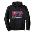 Turtle Vaporwave Aesthetic Synthwave Hoodie - Fun Novelty Design Unisex - T-Shirt, Sweatshirt, Hoodie